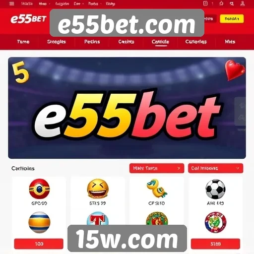 Avaliação da plataforma de jogos e55bet.com